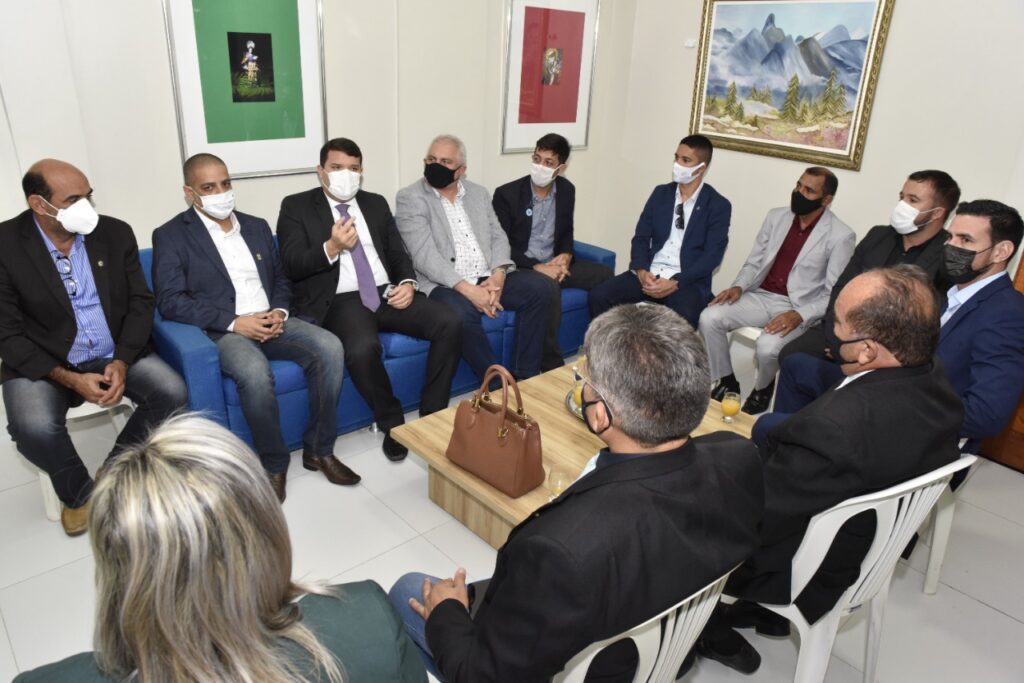 Vereadores de Mossoró e de Parnamirim, em reunião hoje, 18 foto Edilberto Barros-CMM