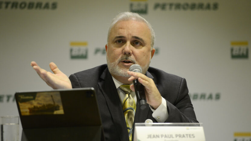 O presidente da Petrobras, Jean Paul Prates faz primeira coletiv